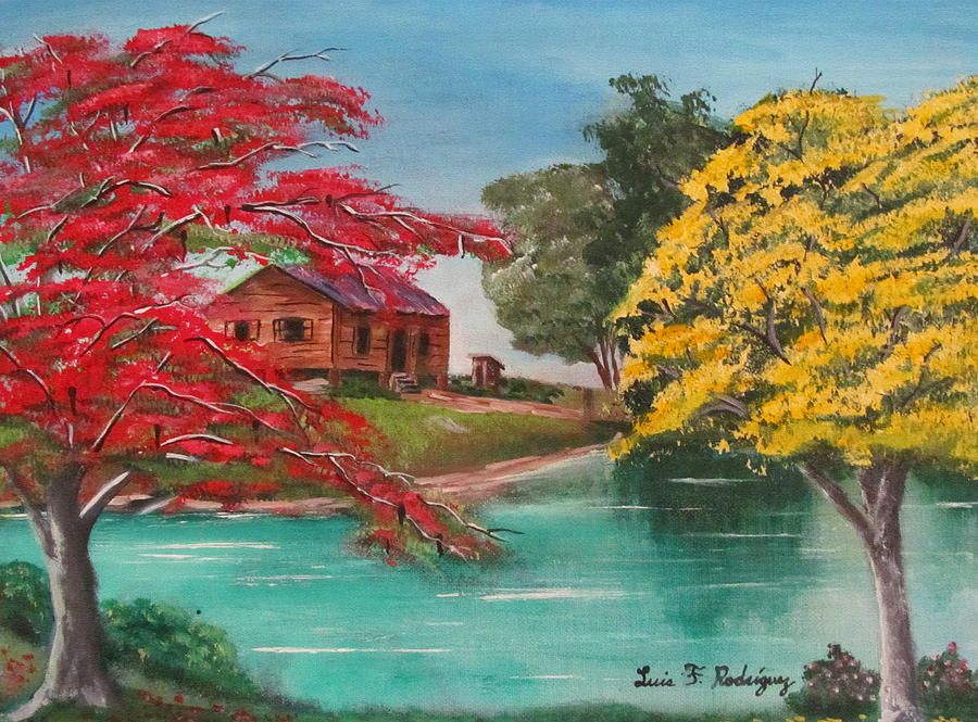 900x665 Tropical Lifestyle Painting Arte Caribbean - Lifestyle Painting