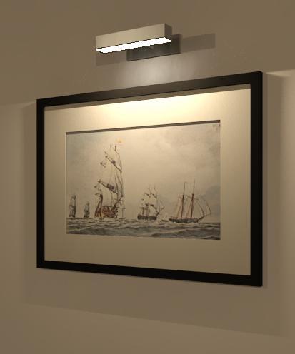 413x496 Object Frame Light - Light Above Painting