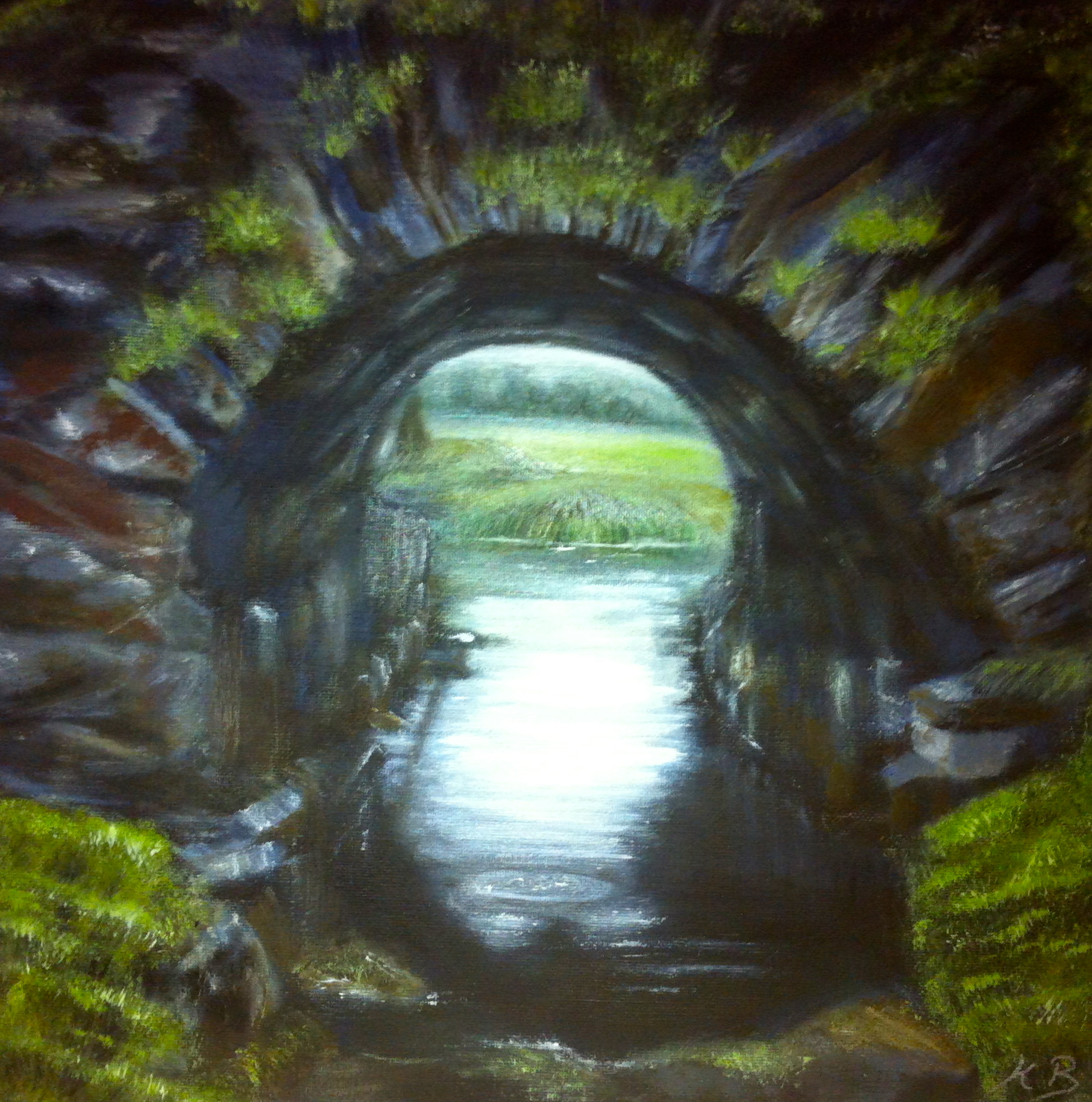 1812x1829 Light - Light At The End Of The Tunnel Painting