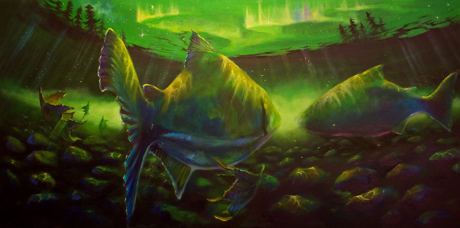 1500x743 The Light - Light At The End Of The Tunnel Painting