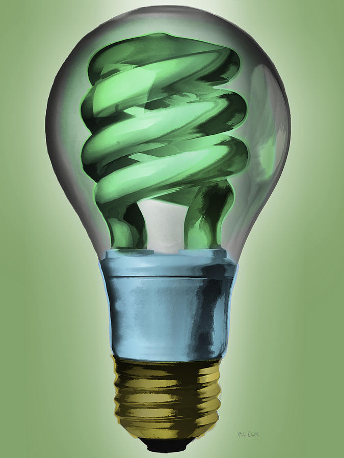 675x900 Light Bulb Painting By Bob Orsillo - Light Bulb Painting