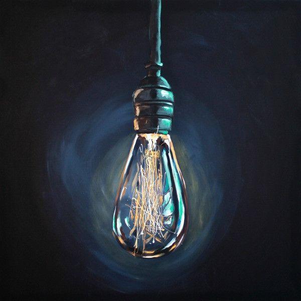 600x600 The Light - Light Bulb Painting
