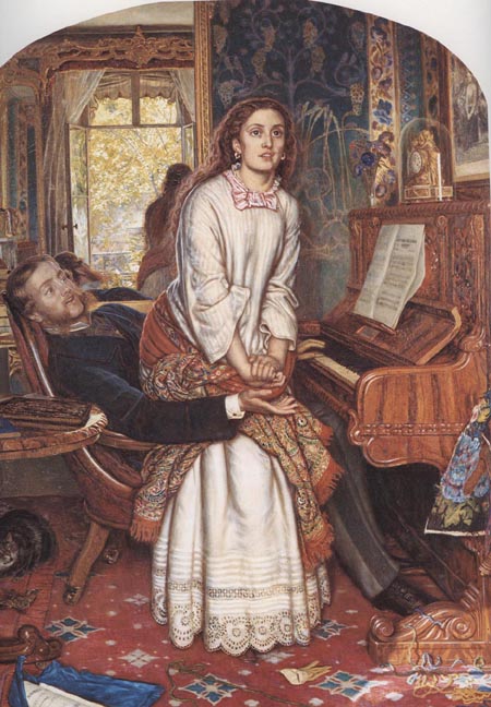 450x648 The Awakening Conscience (Plate) - Light Of The World Painting By Chambers