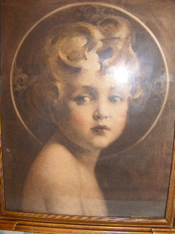 360x480 Christ Child Painting Picture Antique Appraisal Instappraisal - Light Of The World Painting By Chambers