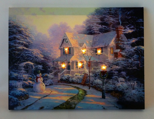 640x495 6 Led Lights Wall Art Canvas Paintings Light Up ,stretched - Light Up Painting