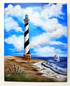 236x290 Lighthouse Painting Art Lighthouse Painting - Lighthouse Acrylic Painting