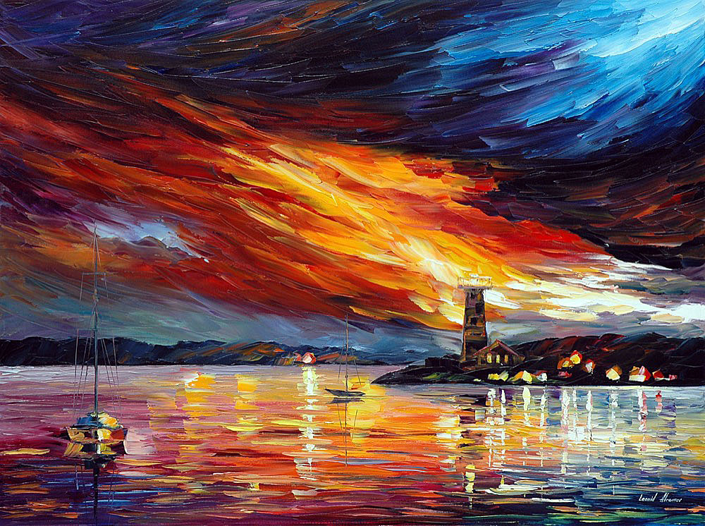 Lighthouse Oil Painting At Paintingvalley.com 