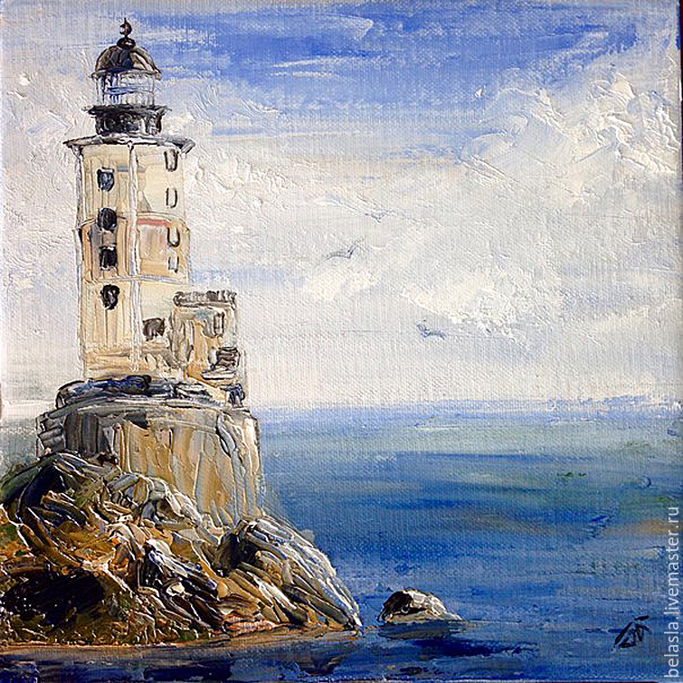 755x755 Lighthouse Aniva, Sakhalin Island, Russia Oil Painting Shop - Lighthouse Oil Painting