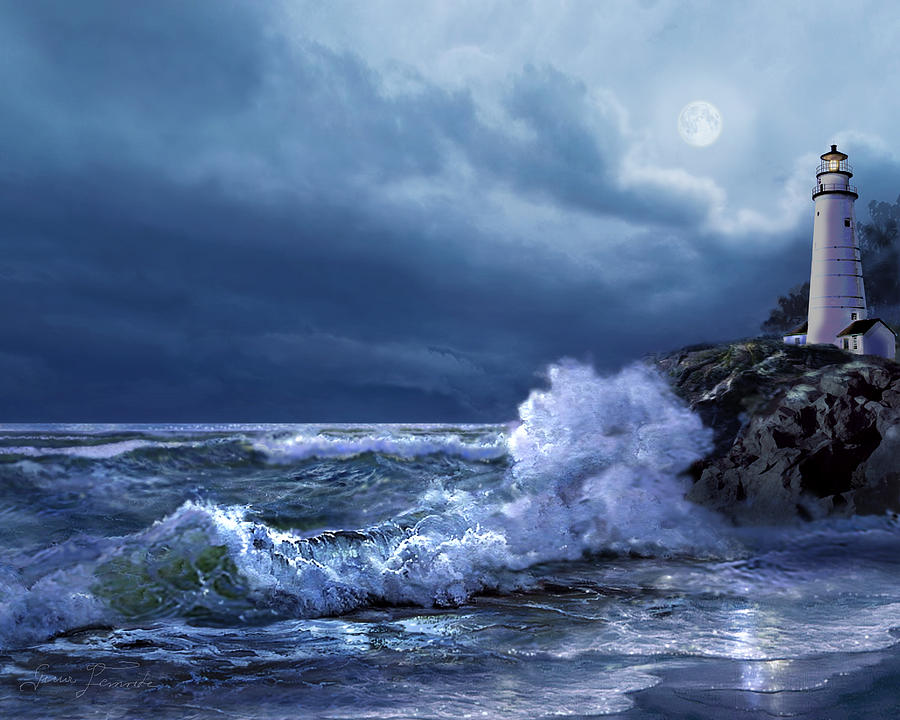 900x720 Lighthouse Oil Paintings Fine Art America - Lighthouse Oil Painting