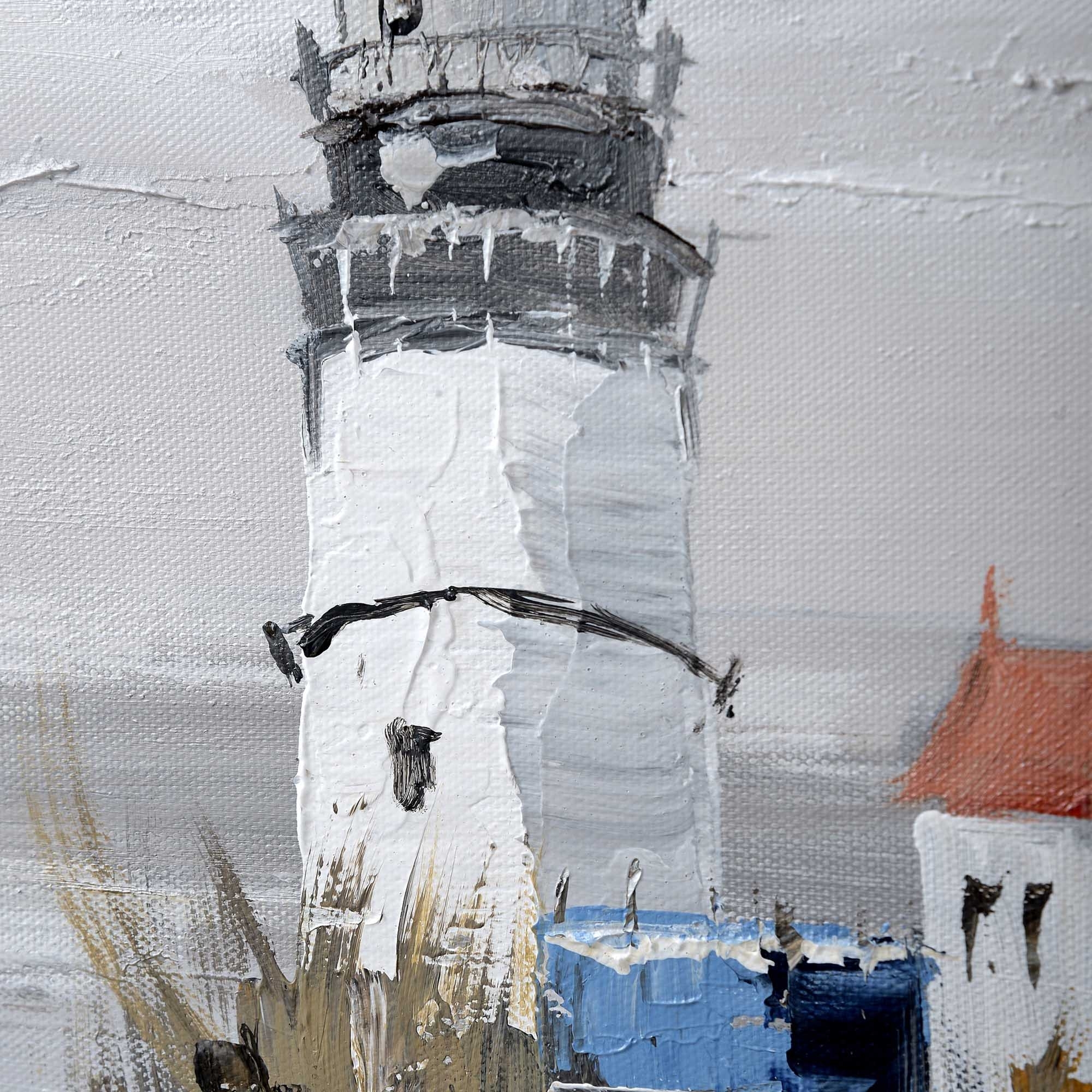 2000x2000 Lighthouse Painting Wall Canvas Homesdirect365 - Lighthouse Painting