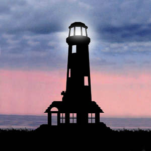 300x300 Shadow Silhouette Lighthouse Pattern Workshop Supply - Lighthouse Silhouette Painting