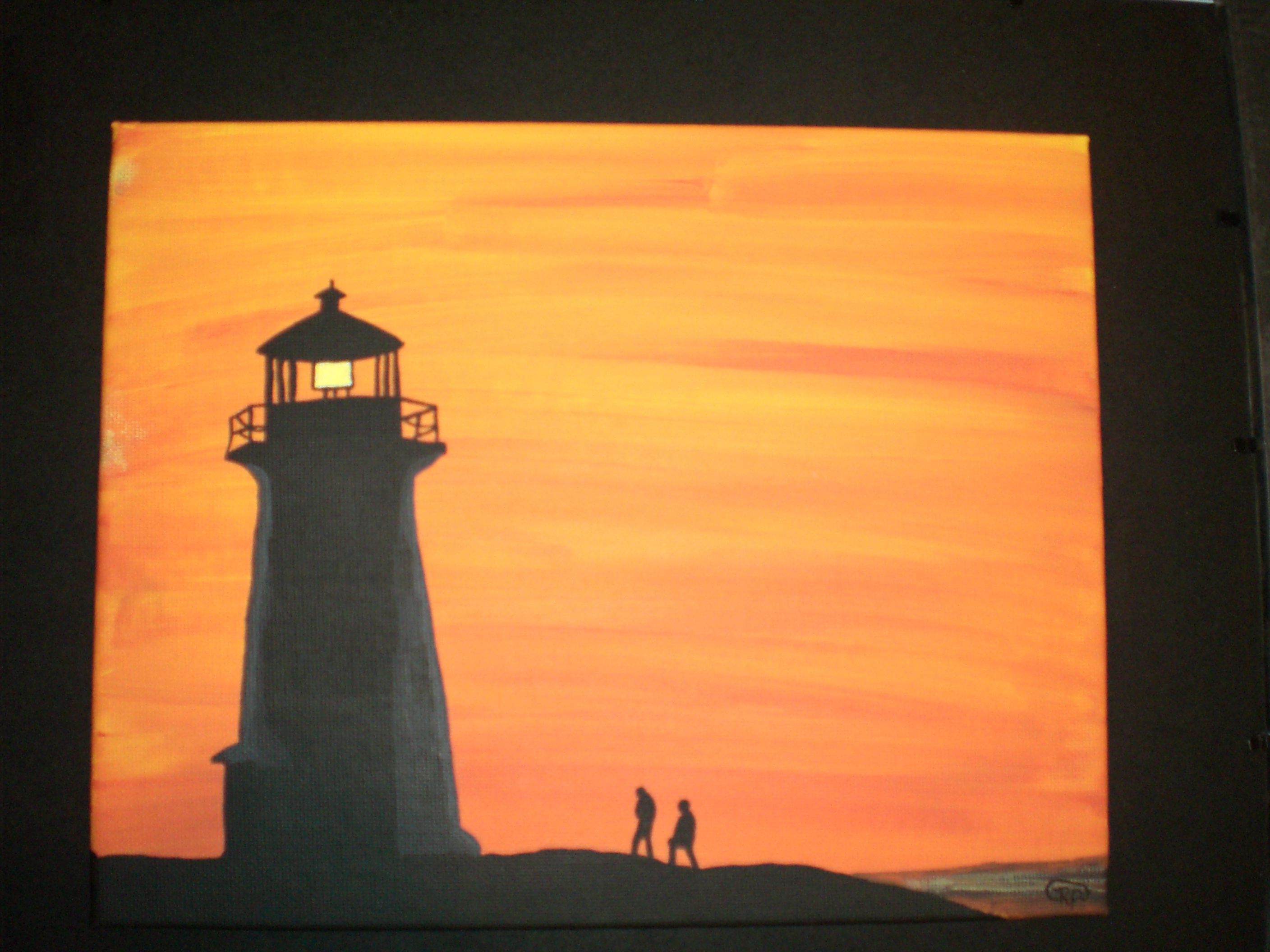 2816x2112 Simple Yet Stunning Silhouette Painting Silhouette - Lighthouse Silhouette Painting