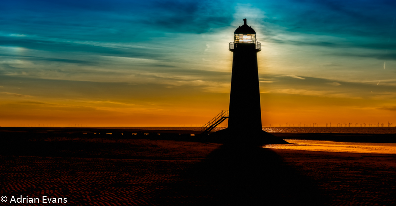 800x417 Talacre Lighthouse Adrian Evans Photography - Lighthouse Silhouette Painting