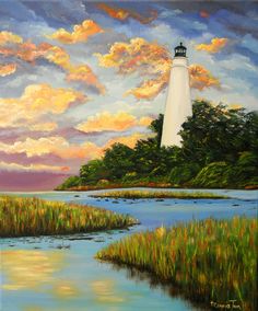 236x284 Lighthouse Storm Painting - Lighthouse Storm Painting