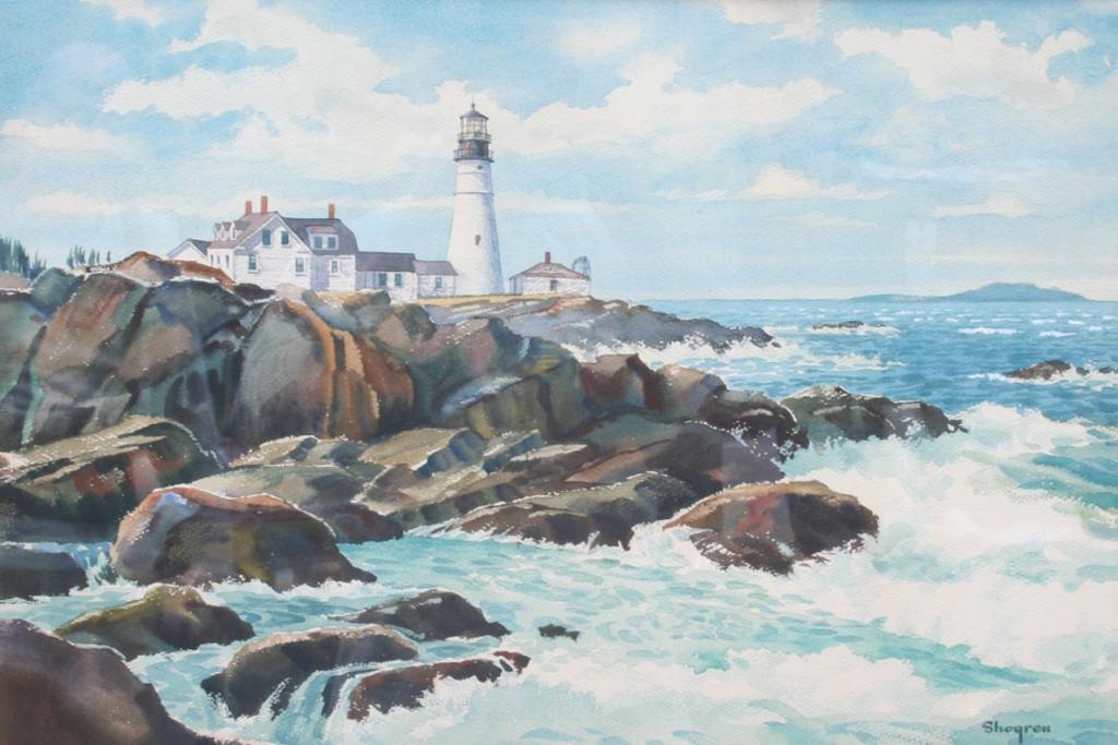 1024x683 Kinley Shogren Lighthouse Watercolor Painting - Lighthouse Watercolor Painting