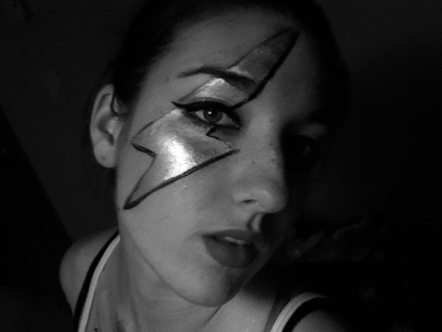 640x480 Lightning Bolt Face Paint By Lygicaphisalogue - Lightning Bolt Painting