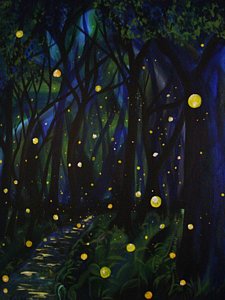 Lightning Bug Painting at PaintingValley.com | Explore collection of ...