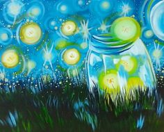 236x190 Love The Fireflies Art - Lightning Bug Painting