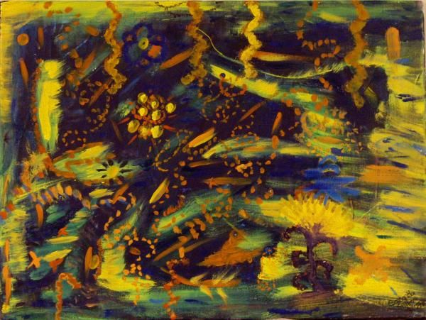 600x451 Plight Of The Lightning Bug Canvas Print Canvas Art By Samantha - Lightning Bug Painting