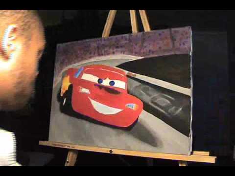 480x360 Sivart T.v. Presents Lightning Mcqueen - Lightning Mcqueen Painting