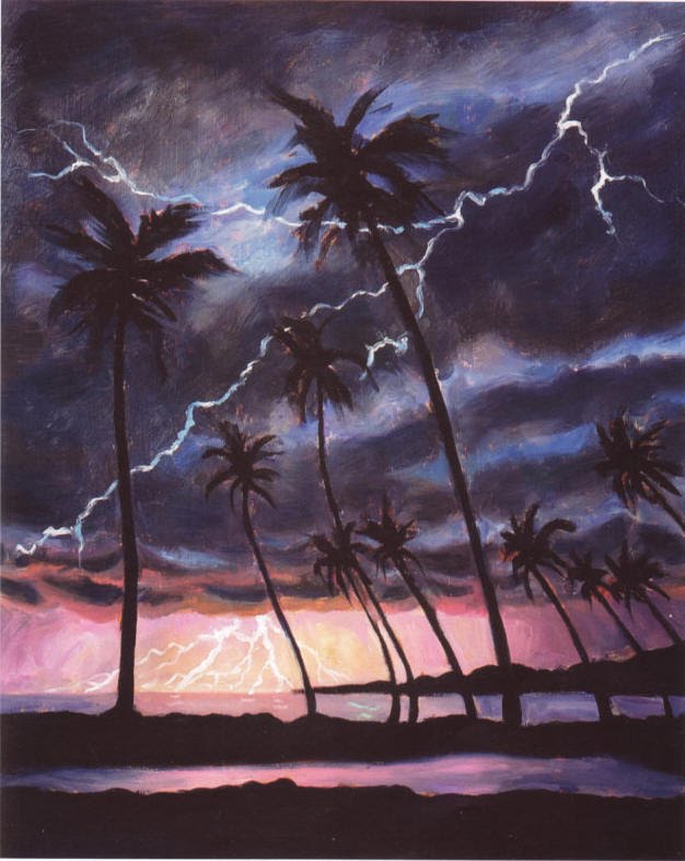 626x787 How To Paint Lightning - Lightning Painting
