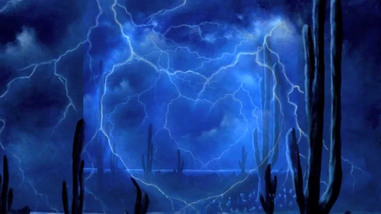 1280x720 Thunder Heart - Lightning Storm Painting
