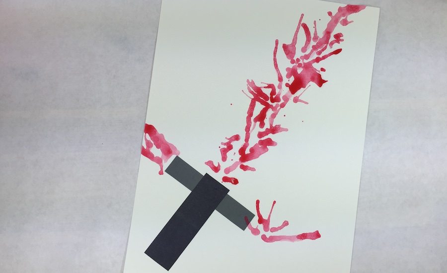 900x550 Make A Lightsaber Painting With Your Preschool Padawans - Lightsaber Painting