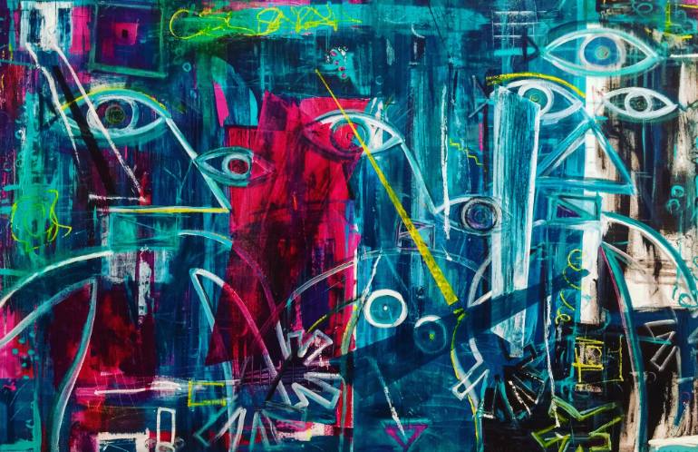770x498 Saatchi Art Lightsaber Painting By Amanda Goodwin - Lightsaber Painting