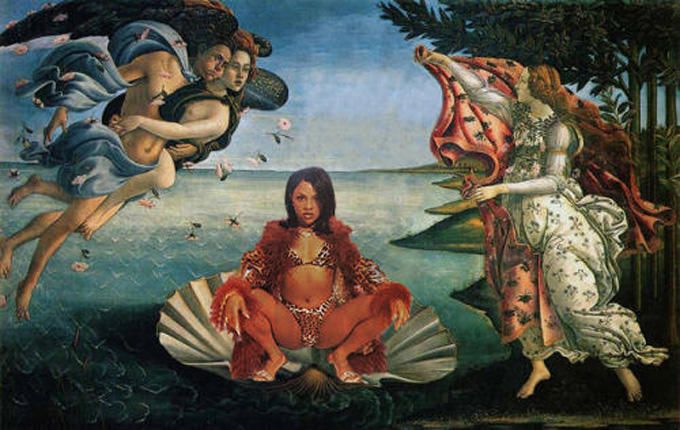 680x430 The Coolest Photoshopped Images On Tumblr Of October 2014 - Lil Kim Painting