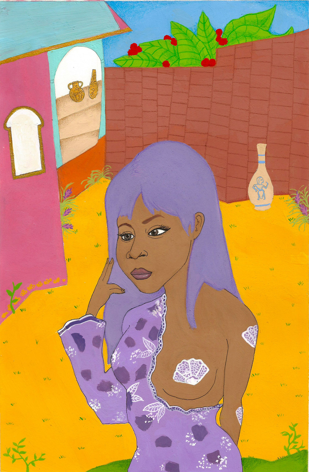 1000x1528 Shop Hollyana Montoya - Lil Kim Painting