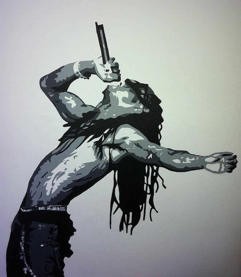 785x900 Lil Wayne Painting By Siobhan Bevans - Lil Wayne Painting