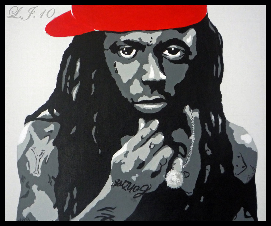 900x749 Lil Wayne Pop Art By Lee100188 - Lil Wayne Painting