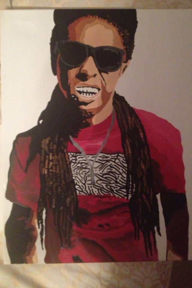 640x960 Lil Wayne Painting By Jodiewillmott - Lil Wayne Painting