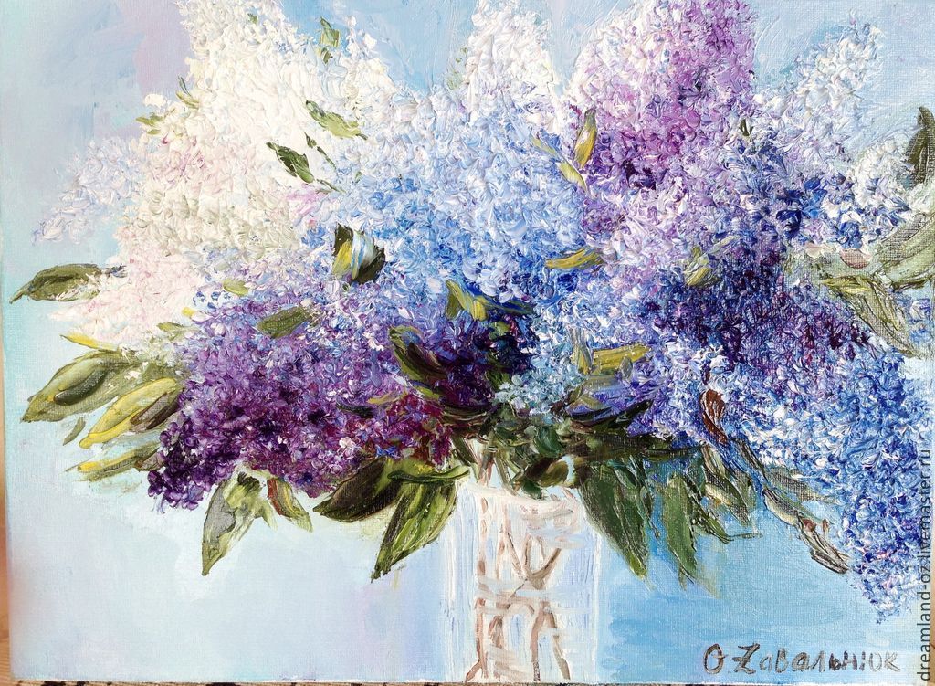 1024x751 Oil Painting Lilac Mood Shop Online On Livemaster - Lilac Painting