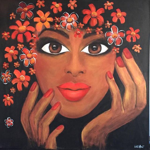 640x640 Lili Oest Artwork If You Let Your Mind Bloom Your Heart Will - Lili Painting