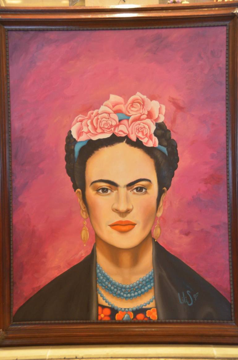 770x1163 Saatchi Art Frida Color Painting By Lili Ana Servin - Lili Painting