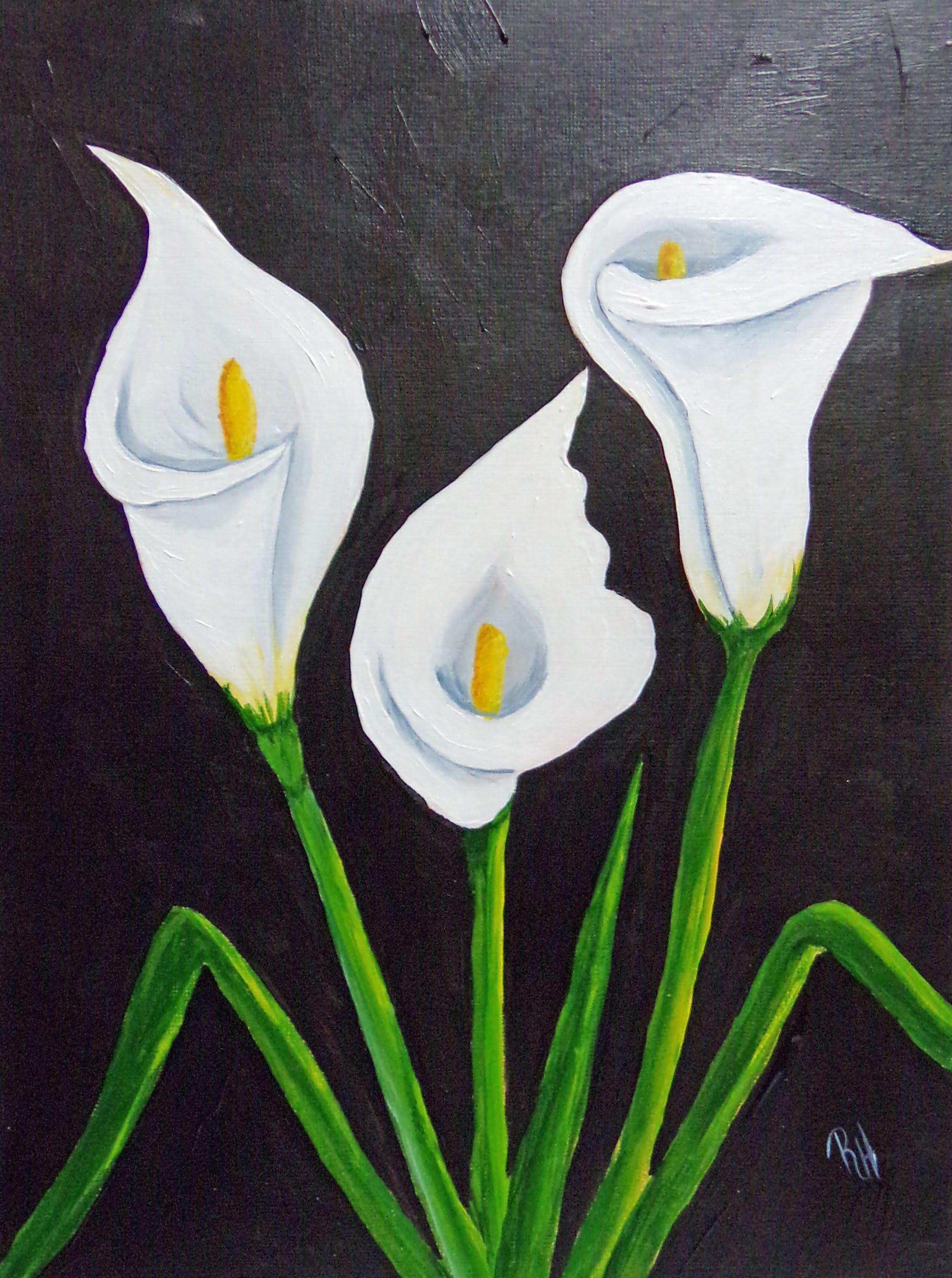 Lily Flower Painting at PaintingValley.com | Explore collection of Lily ...