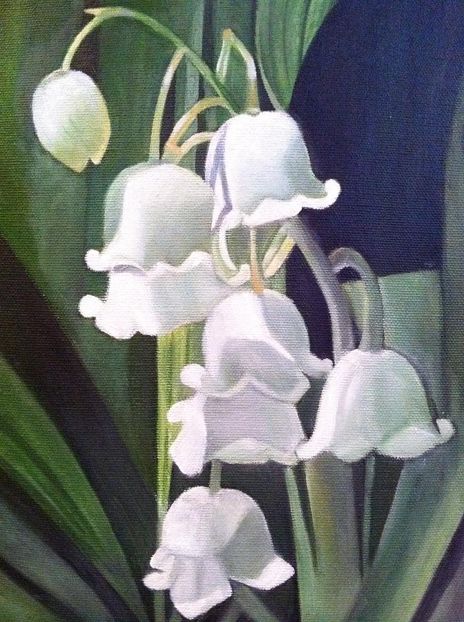 672x900 Lily Of The Valley Painting By Stephanie L Carr - Lily Of The Valley Painting