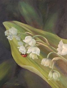 236x308 (Lily Of The Valley - Lily Of The Valley Painting