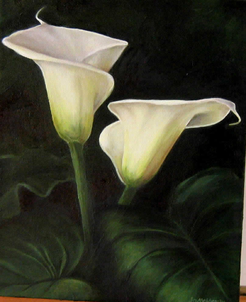 808x992 Joann Mcneely Painting Plus Painting Gallery - Lily Oil Painting