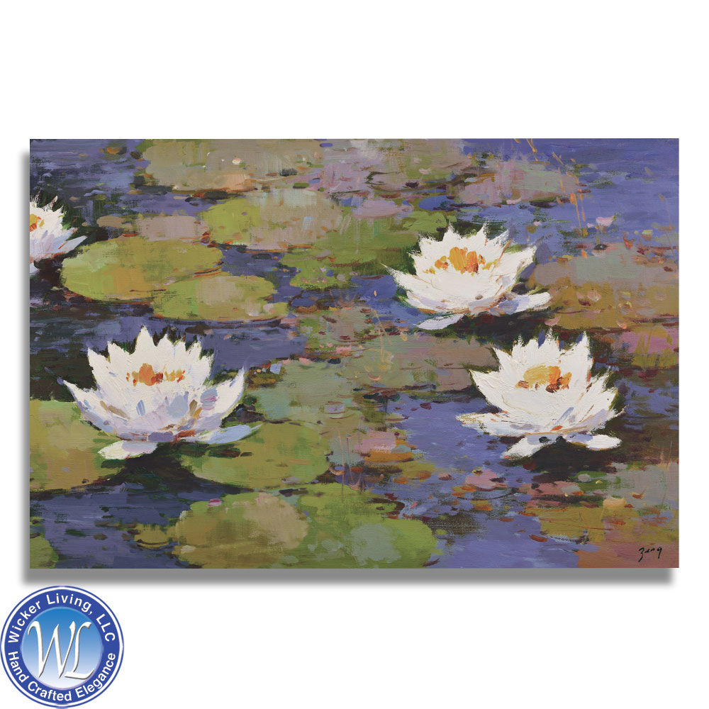 1000x1000 Oil Painting - Lily Pad Painting
