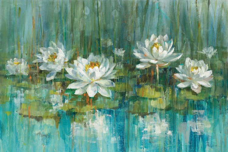 750x500 East Urban Home - Lily Pond Painting