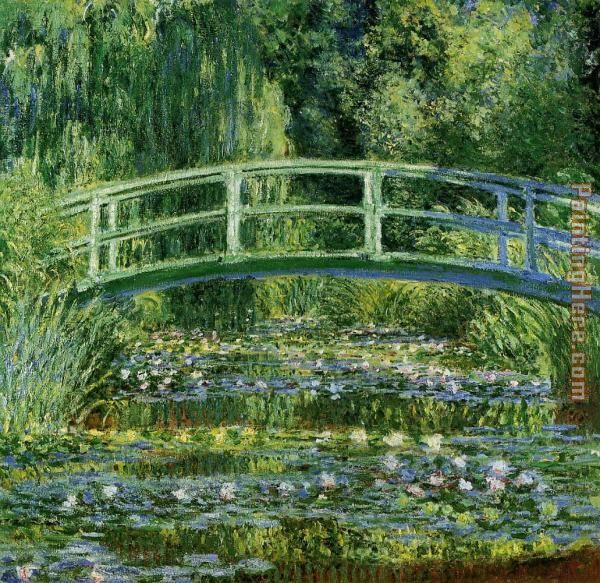600x583 Claude Monet Water Lily Pond Painting Anysize 50% Off - Lily Pond Painting