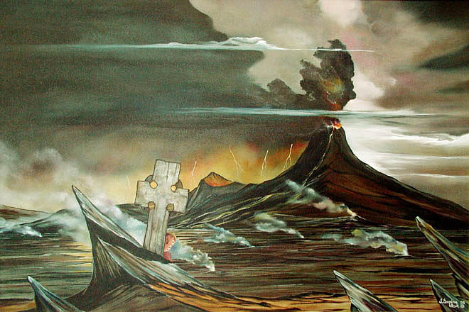 660x440 Limbo Painting By Visionary Imagist - Limbo Painting