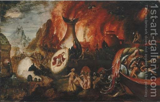 512x327 The Descent Into Limbo Herri Met De Bles Reproduction 1st Art - Limbo Painting