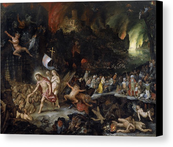 661x560 Christ In Limbo Canvas Print Canvas Art By Jan Brueghel The Elder - Limbo Painting
