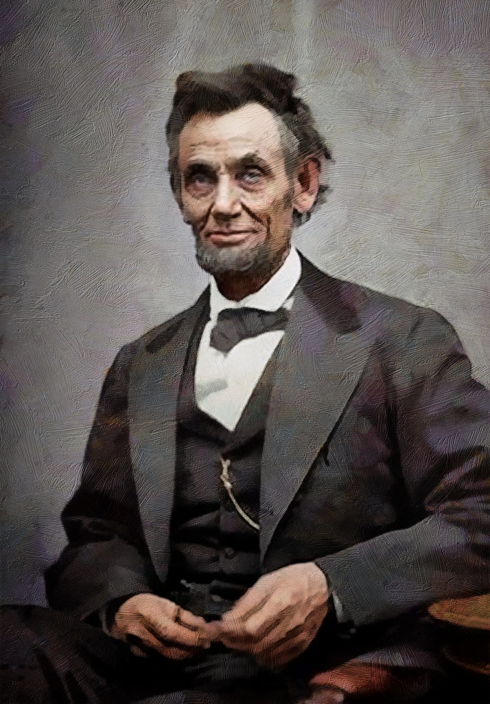 714x1024 Photo Men Abraham Lincoln Beard Costume Celebrities Painting Art - Lincoln Painting