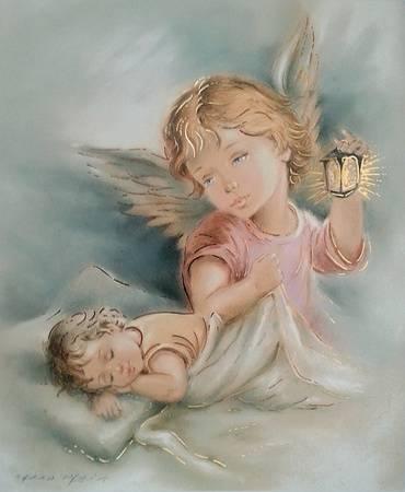 370x450 Beautiful Guardian Angels Artwork For Sale, Posters And Prints - Lindberg Guardian Angel Painting