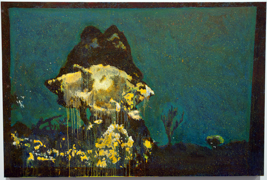 550x371 Greg Lindquist In Studio Painters' Table - Lindquist Painting