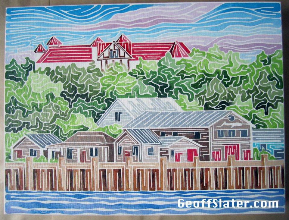 960x730 Line Paintings - Line Art Painting